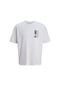 Jack Jones 12269989 Jcoflash Tee Ss Crew T-shirt Beyaz