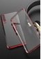 Kilifone - Huawei Uyumlu P30 - Kılıf Dört Köşesi Renkli Arkası Şefaf Lazer Silikon Kapak - Kırmızı