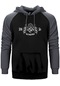 Machine Head Classic Crest Gri Renk Reglan Kol Kapşonlu Sweatshirt