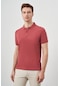 Gül Basic Düz Pamuk Slim Fit Dar Kesim Kısa Kollu Polo Yaka Erkek Tişört
