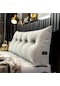 Gri Başlık Yastık Üçgen Yastık Arkalığı Dekoratif Yastıklar Yatak İçin 180 50 20cm