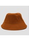 %100 Pamuk Kiremit Kova Balıkçı Şapka Bucket Hat - Standart