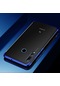 Tecno - Huawei Y9 Prime 2019 / Y9 2019 - Kılıf Dört Köşesi Renkli Arkası Şefaf Lazer Silikon Kapak - Mavi