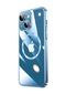 Kilifone - İphone Uyumlu İphone 14 - Kılıf Sert Kablosuz Şarj Destekli Riksos Magsafe Kapak - Mavi