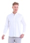 Hatemoğlu Beyaz Comfort Fit Uzun Kol %100pamuk Düz Saten Klasik Gömlek