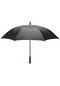 Ydm High-end Otomatik Uzun Saplı Şemsiye Masif Ahşap Saplı Çift Rüzgar Geçirmez Fiber Şemsiye Düz Şemsiye-siyah