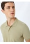Koton Slim Fit Kısa Kollu Pamuklu Polo Yaka Tişört Haki 5sam10015mk Haki