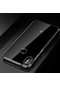 Tecno-Xiaomi Mi A2 Lite - Kılıf Dört Köşesi Renkli Arkası Şefaf Lazer Silikon Kapak - Siyah