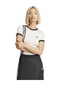Adidas Knıtted 3s Tee Kadın T-shirt Beyaz Jj0961-k Beyaz Siyah Beyaz - Siyah