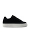Deery Hakiki Süet Siyah Sneaker Kadın Ayakkabı - Z1681Zsyhc04