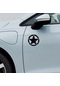 Star Sticker Model 5 - 4x4 Sticker - Off Road Sticker - Jeep Sticker - 15cm X 15cm - Siyah