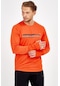 Maraton Active Regular Erkek Bisiklet Yaka Uzun Kol Koşu Turuncu Sweatshirt 18397-turuncu