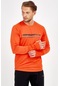 Maraton Active Regular Erkek Bisiklet Yaka Uzun Kol Koşu Turuncu Sweatshirt 18397-turuncu
