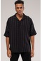 Xhan Siyah Desenli Gömlek 3kxe2-46726-02
