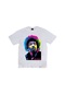 Erkek Beyaz Jimi Hendrix Baskılı T-shirt Beyaz