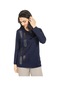 Kadın Orta Yaş Ve Üzeri Yeni Tarz Yuvarlak Yaka Baskı Model Anne Penye Bluz 30570-lacivert