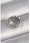 316l Çelik Gümüş Renk Zirkon Taşlı Yaprak Model Tragus Piercing Çok Renkli