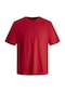 Jack & Jones Logo Nakış Işlemeli Tişört - Paulos 12245087 Kırmızı