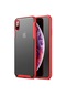 Kilifone - İphone Uyumlu İphone Xs Max 6.5 - Kılıf Koruyucu Sert Volks Kapak - Kırmızı