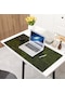 Cbtx Ev Ofis İçin Kaymaz Büyük Masa Pedi Fare Mat Yağlı Balmumu Dana Derisi Oyun Mousepad, 40x30cm - Yeşil