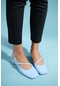 Arıs Mavi Rugan Kadın Topuklu Sandalet