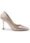 Deery Altın Rengi Stiletto Kadın Topuklu Ayakkabı - K0799zaltm01