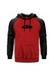 Ktm Motorcycle Black Logo Kırmızı Renk Reglan Kol Sweatshirt