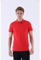 Maraton Sportswear Regular Erkek Polo Yaka Kısa Kol Basic Nar T-Shirt 20925-Nar