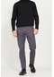 AC&Co / Altınyıldız Classics Erkek Antrasıt Slim Fit Dar Kesim 5 Cep Pamuklu Esnek Pantolon Antrasıt Antrasit