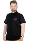 Mode Xl Büyük Beden T-Shirt Polo Steamnoat 22345 Siyah 001