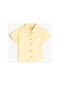 Koton Gömlek Keten Karışımlı Kısa Kollu Tek Cep Detaylı Sarı 3smb60058tw 3SMB60058TW152
