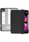 Noktaks - iPad Uyumlu Pro 12.9 2018 3.nesil - Kılıf Arkası Şefaf Stand Olabilen Koruyucu Nort Tablet Kılıfı - Siyah