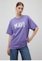 Mavi - Mavi Logo Baskılı Mor Tişört 1600843-70611 Mor