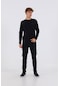 Maraton Sportswear Regular Erkek Bisiklet Yaka Uzun Kol Basic Lacivert Sweatshirt 20906-lacivert