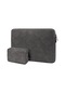 Nd12 Lambskin Laptop Hafif Su Geçirmez Kol Çantası, Boyut: 14.1-15.4 İnç Çanta İle Koyu Gri Siya