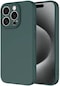 Mutcase - İphone Uyumlu İphone 15 Pro - Kılıf İçi Kadife Koruyucu Mara Lansman Kapak - Koyu Yeşil
