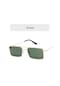 Yeşil Markalar Tasarım Kadın Anti-yansıtıcı Ayna Güneş Gözlüğü Moda Metal Kare Gözlük Klasik Erkekler Açık Güneş Gözlükleri Uv400
