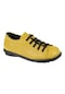 Pullman Hakiki Deri Kadın Casual Ayakkabı 34210 Sarı-sarı