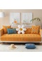 Turuncu Bohem Tarzı Kanepe Havlusu Şönil Kaymaz Kanepe Slipcovers Kanepe Kapak Çıkarılabilir Çocuk Kanepe Mat L Şekli Kanepe Yastık 110x110cm s
