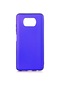 Kilifone - Xiaomi Uyumlu Poco X3 - Kılıf Mat Renkli Esnek Premier Silikon Kapak - Saks Mavi