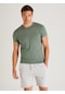 Dufy Yeşil Erkek Slim Fit O Yaka Tshirt - 36319
