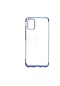 Noktaks - Samsung Galaxy Uyumlu A71 - Kılıf Dört Köşesi Renkli Arkası Şefaf Lazer Silikon Kapak - Mavi