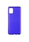 Tecno - Samsung Galaxy Uyumlu A31 - Kılıf Mat Renkli Esnek Premier Silikon Kapak - Saks Mavi