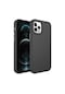 Forzacase İphone 12 Pro Max Uyumlu Rock Serisi Metal Buton Ve Kamera Çerçeveli Sert Silikon Kılıf Siyah