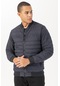 Maraton Sportswear Regular Erkek Hakim Yaka Takma Kol Outdoor Lacivert Mont 21741-lacivert Lacivert