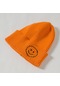 Ikkb Kore Versiyonu Sevimli İşlemeli Ebeveyn-çocuk Örme Şapka Portakal