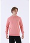 Maraton Sportswear Regular Erkek Kapşonlu Uzun Kol Basic Gül Sweatshirt 21219-gül Gül