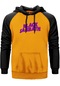 Black Sabbath Purple Yazı Sarı Renk Reglan Kol Sweatshirt Sarı