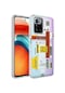 Noktaks - Xiaomi Uyumlu Xiaomi Redmi 10 - Kılıf Kenarlı Renkli Desenli Elegans Silikon Kapak - No2