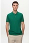 Ds Damat Regular Fit Yeşil Pike Dokulu %100 Pamuk Kıvrılmaz Polo Yaka Nakışlı T-shirt 4HC14ORT51000 Yeşil
